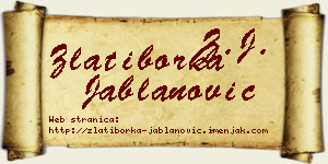 Zlatiborka Jablanović vizit kartica